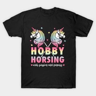 Hobby Horsing with Passion and Fantasy Girls T-Shirt